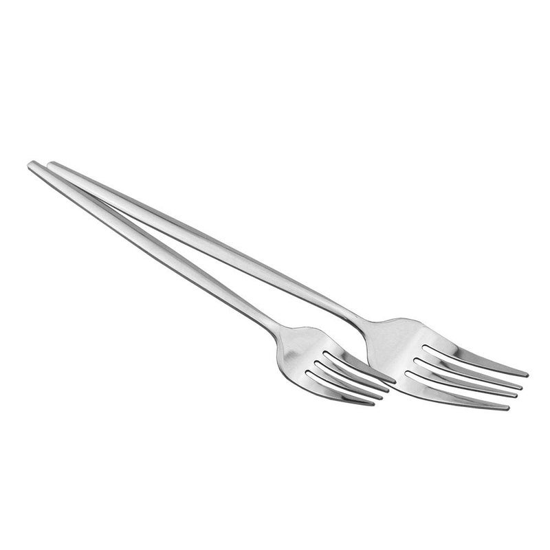 JASHII 20-Piece Stainless Steel Satin Finish Flatware Set, Shiny Silver Silverware Set, Kitchen Utensil Set, Mirror Polished Tableware Cutlery Set for Home and Restaurant - Silver - Image 3
